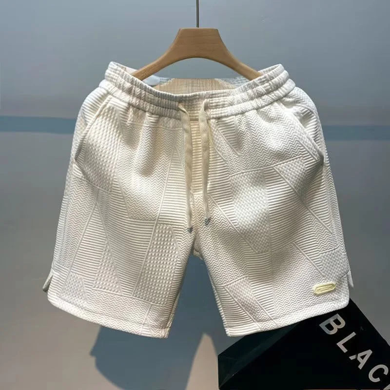 Herringbone Men's Shorts with Ice Silk Technology – Milo