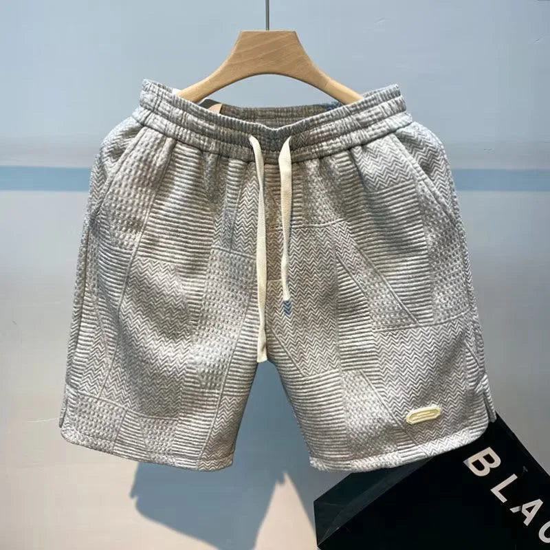 Herringbone Men's Shorts with Ice Silk Technology – Milo