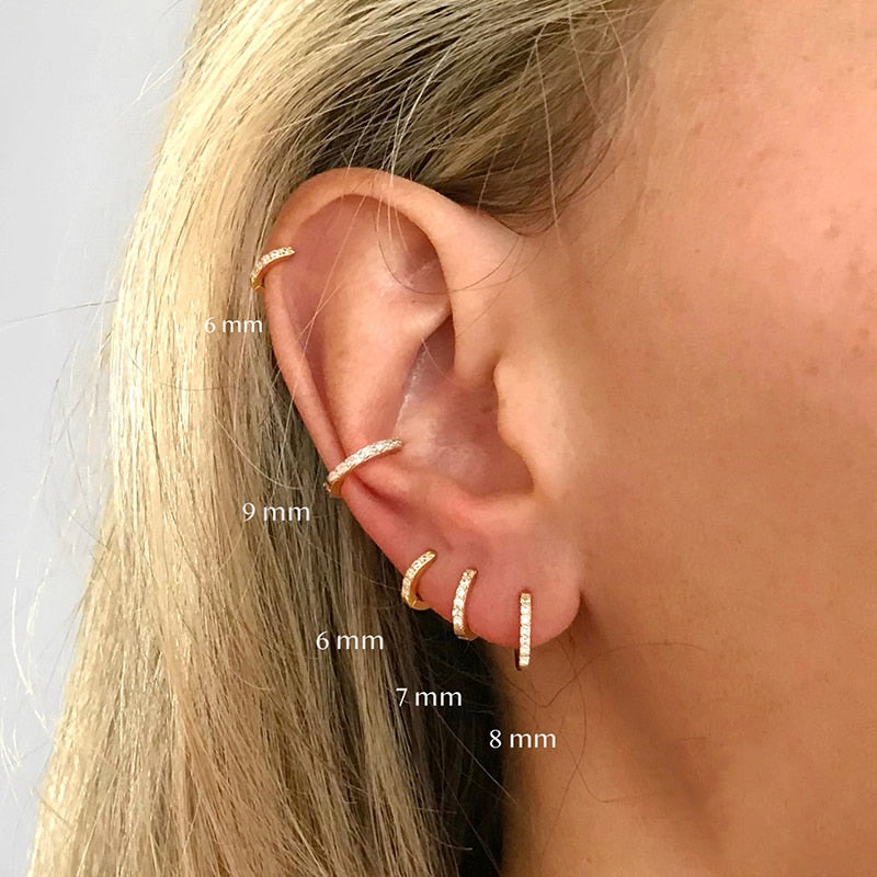 Pendientes pavé brillantes – Lumina