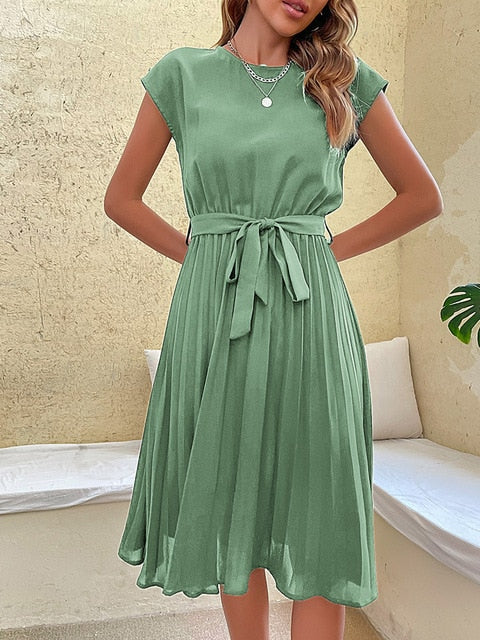 Sommerkleid mit kurzen Ärmeln – Amara