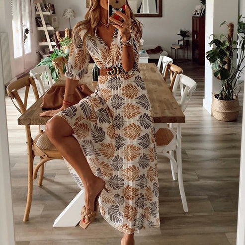 Trendy maxi-festkjole - Luna