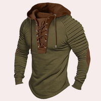 Herre sweatshirt med snøring og hætte – Eliano