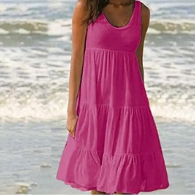 Trendiges Ärmelloses Minikleid mit Rundhalsausschnitt – Amelie