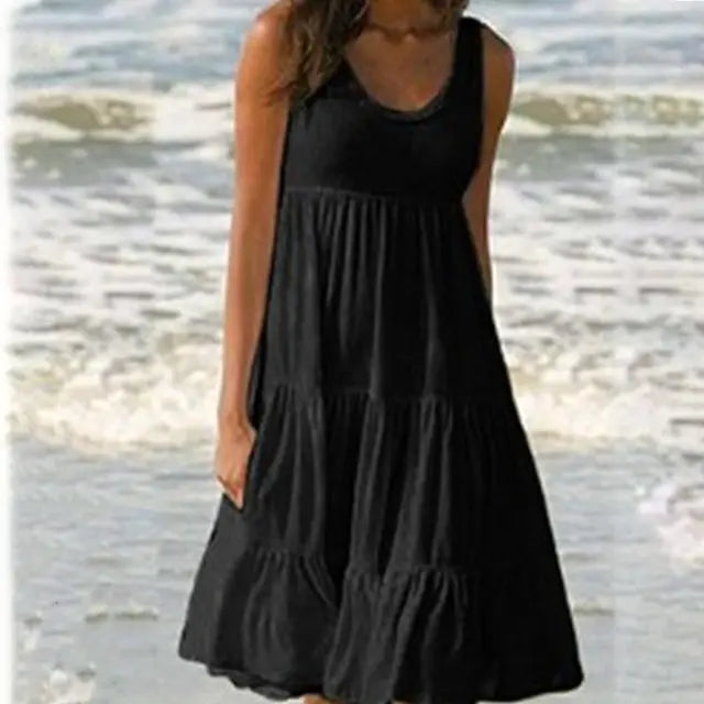 Trendiges Ärmelloses Minikleid mit Rundhalsausschnitt – Amelie