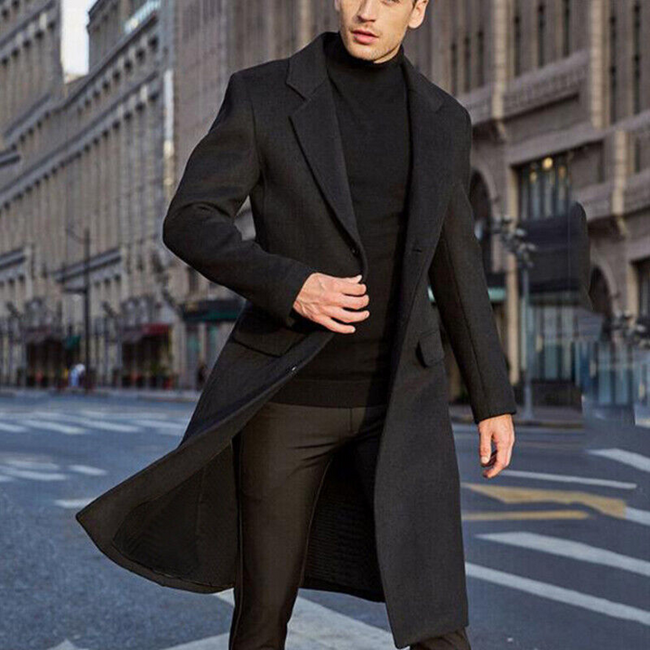 Long Wool Coat for Men – Tobias