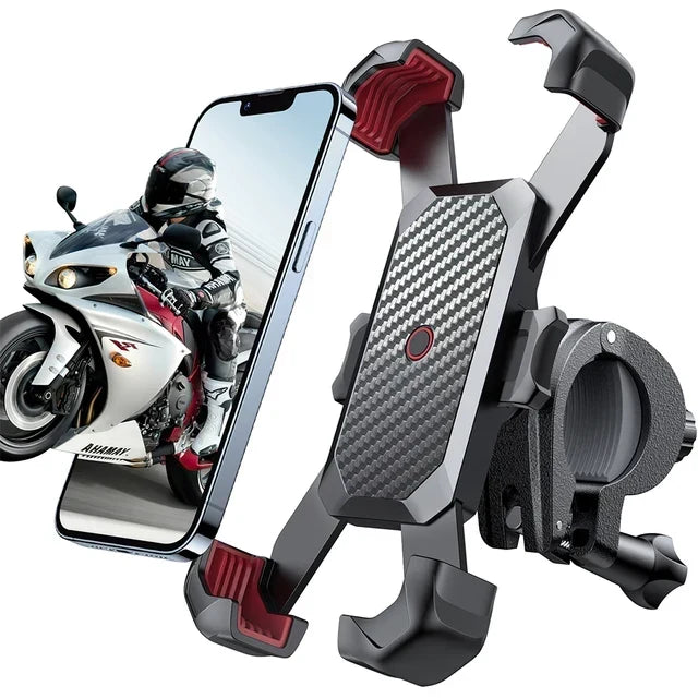 Stoßfeste Fahrrad- & Motorrad-Handyhalterung mit 360°-Drehung 2
