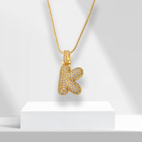 Bubble Letter Chain with Pendant - LuxeLette