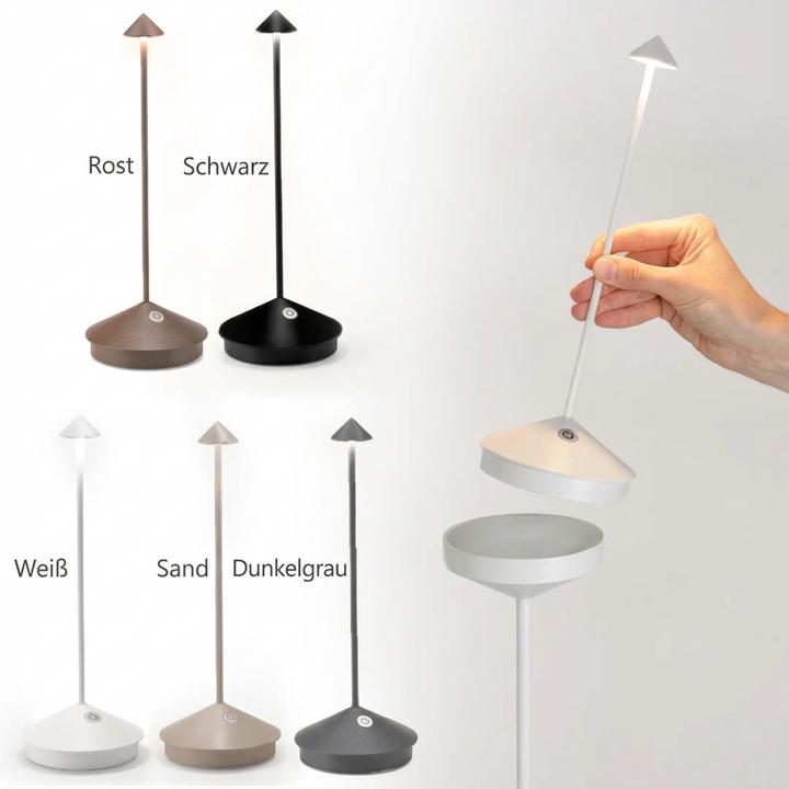Wireless LED lamp | Battery-operated, dimmable touch lamp