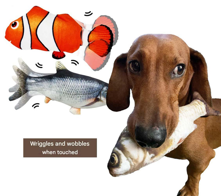 Interaktivt legetøj til hunde - FlippyFish