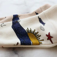 Knitted Cardigan with Playful Print and Button Placket - Nova