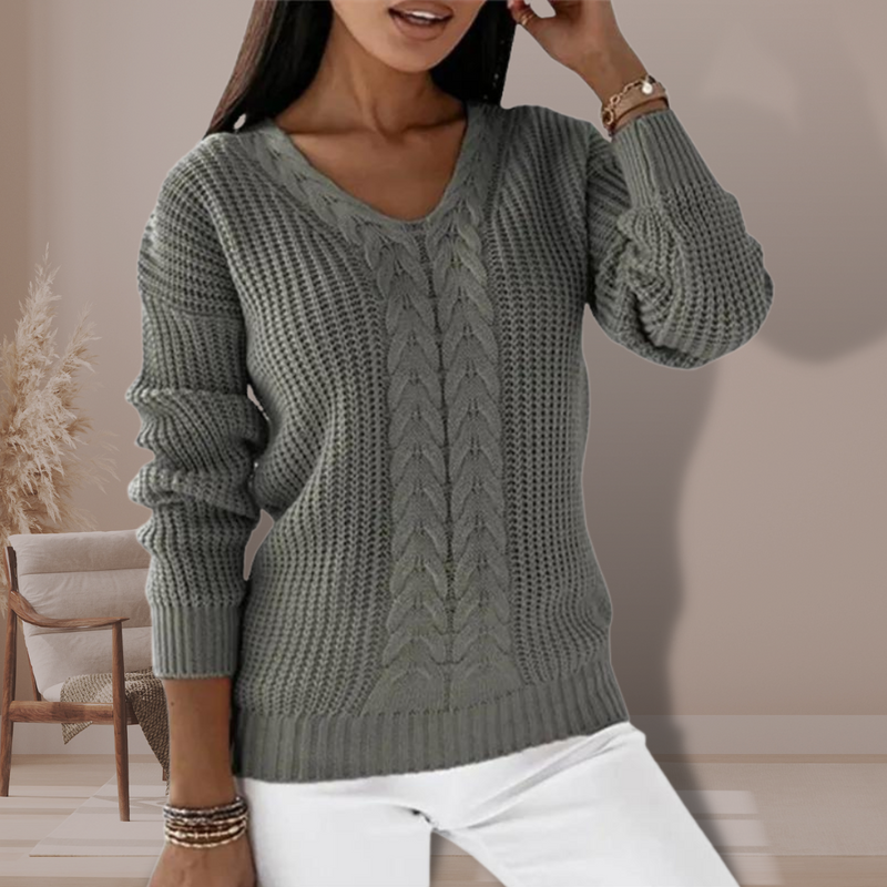 Luxurious women's knitted sweater – Vivienne
