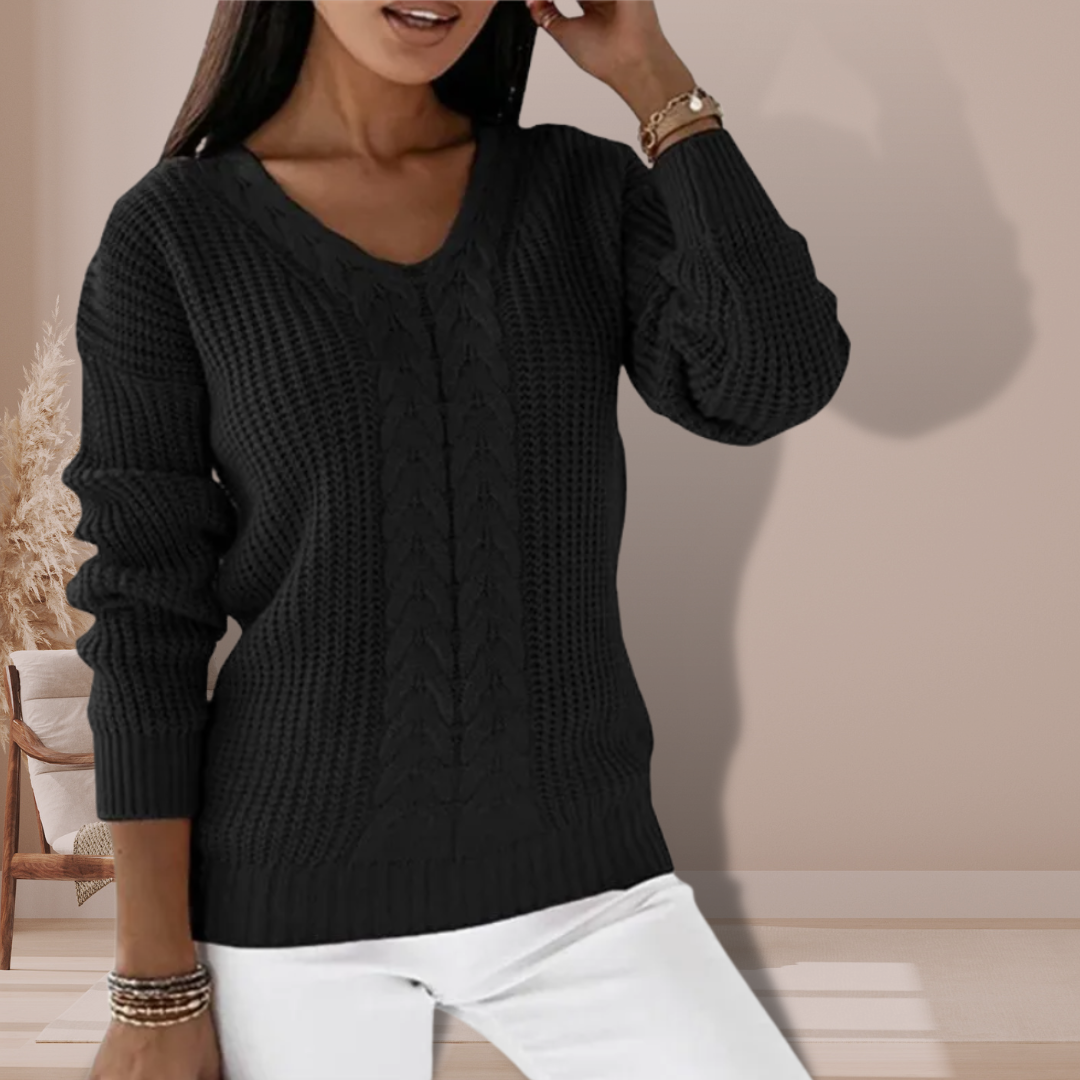 Luxurious women's knitted sweater – Vivienne