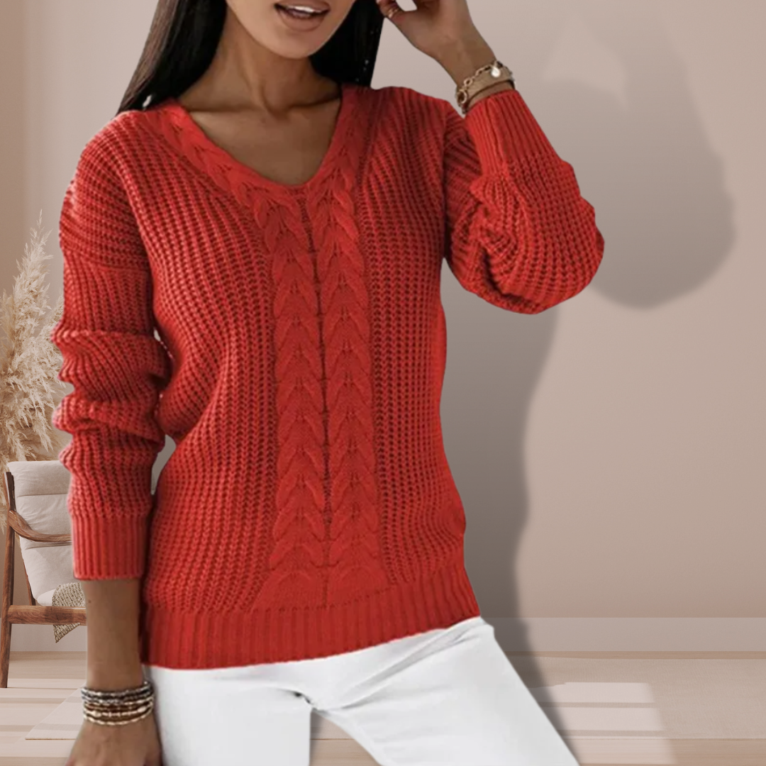 Luxurious women's knitted sweater – Vivienne