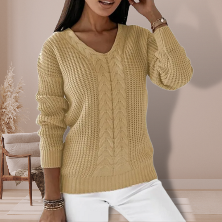 Luxurious women's knitted sweater – Vivienne