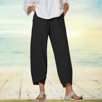 Light Cotton Pants with Elastic Waist – Mila