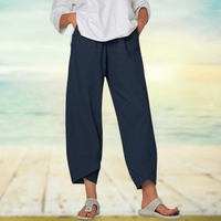Light Cotton Pants with Elastic Waist – Mila
