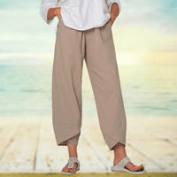 Light Cotton Pants with Elastic Waist – Mila