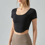 Kurzärmeliges Crop Top - Bella