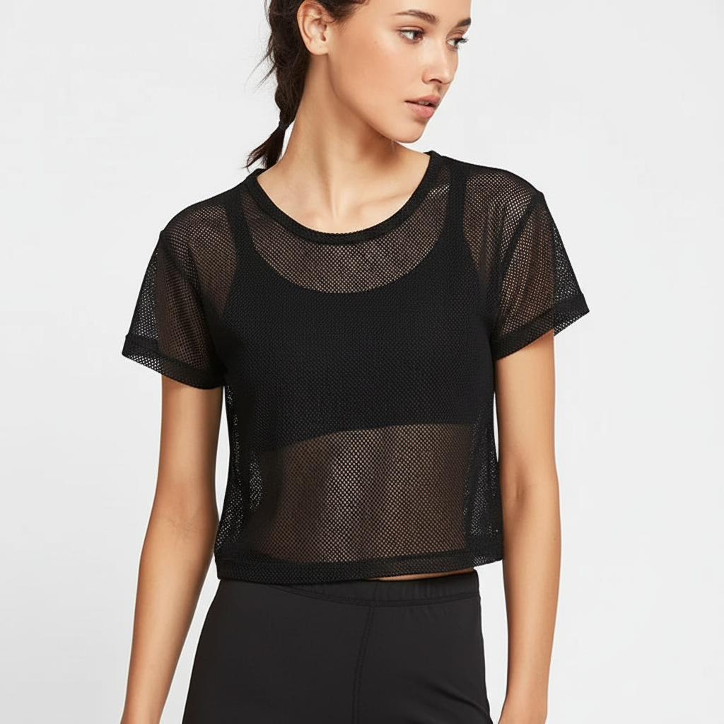 Kurzärmeliges Mesh Trainingsshirt - VentriMove 