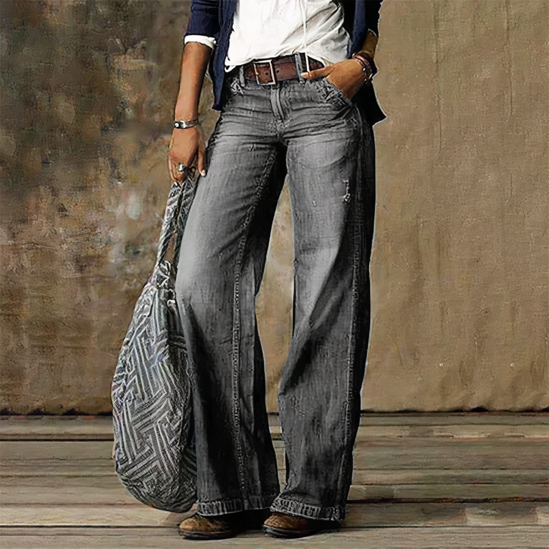 Retro High-Waist Denim Women's Jeans - Emma