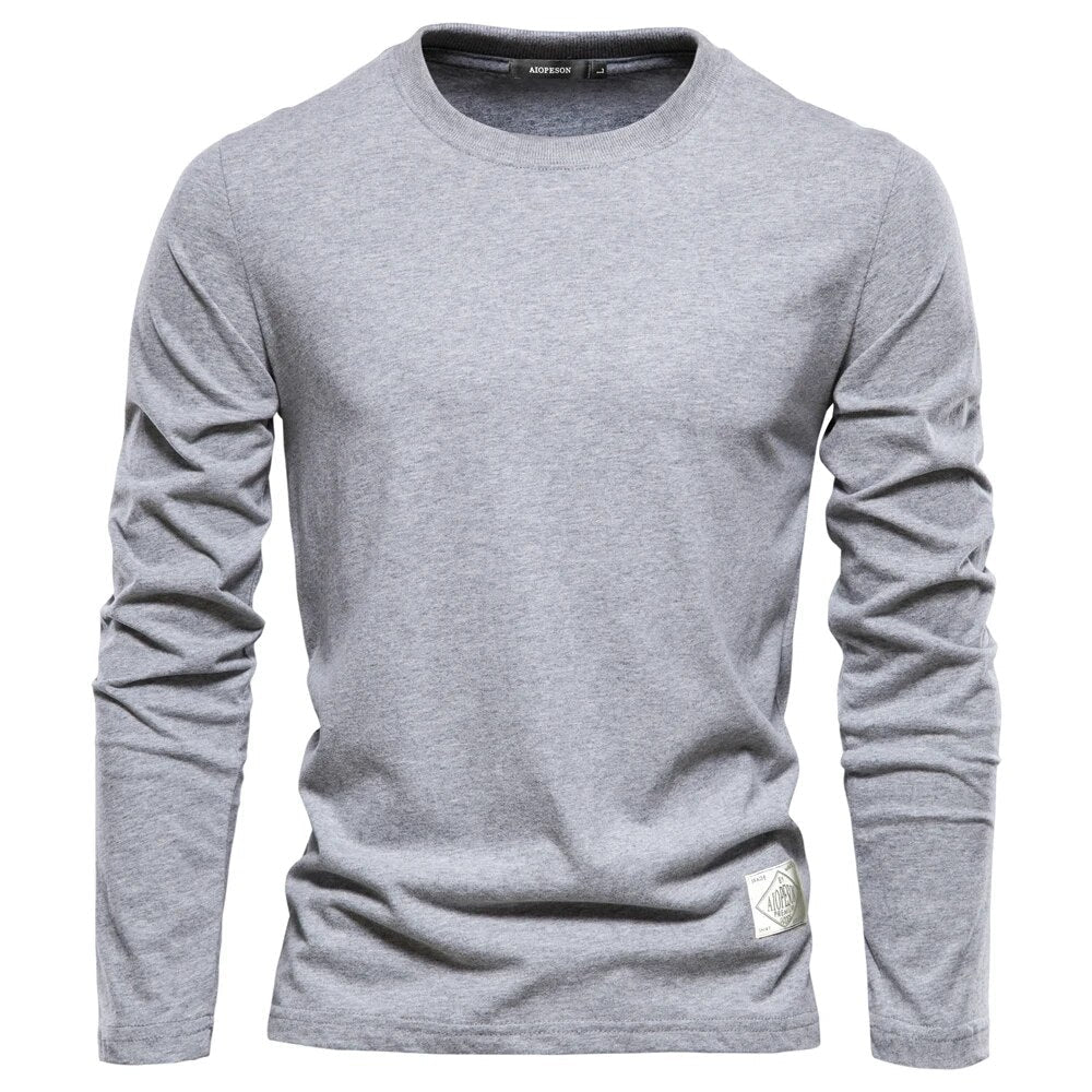 Camiseta clásica de algodón para hombre de manga larga – Joris