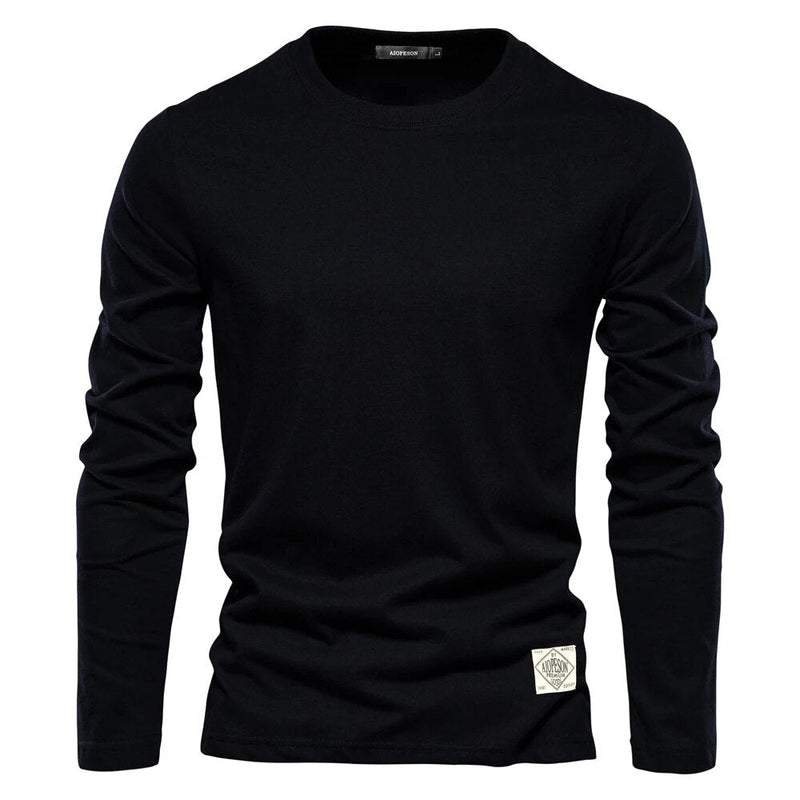Camiseta clásica de algodón para hombre de manga larga – Joris