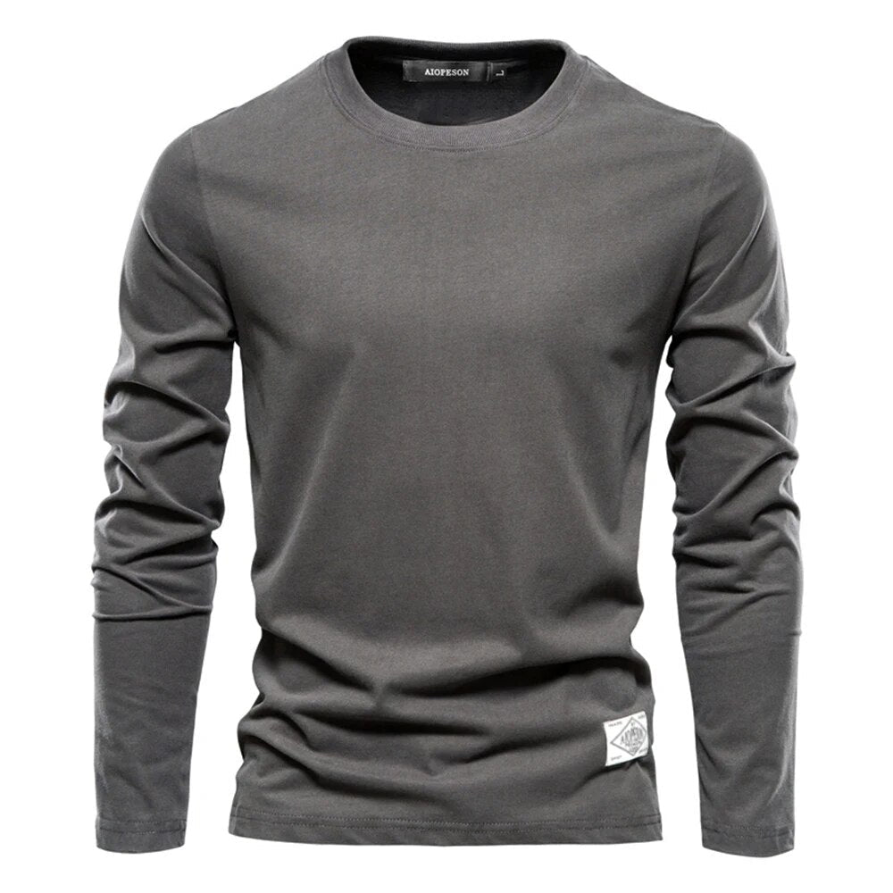 Camiseta clásica de algodón para hombre de manga larga – Joris