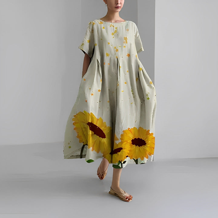 Boho Flower Maxi Dress - FloraChic