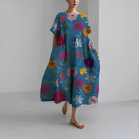 Boho Flower Maxi Dress - FloraChic