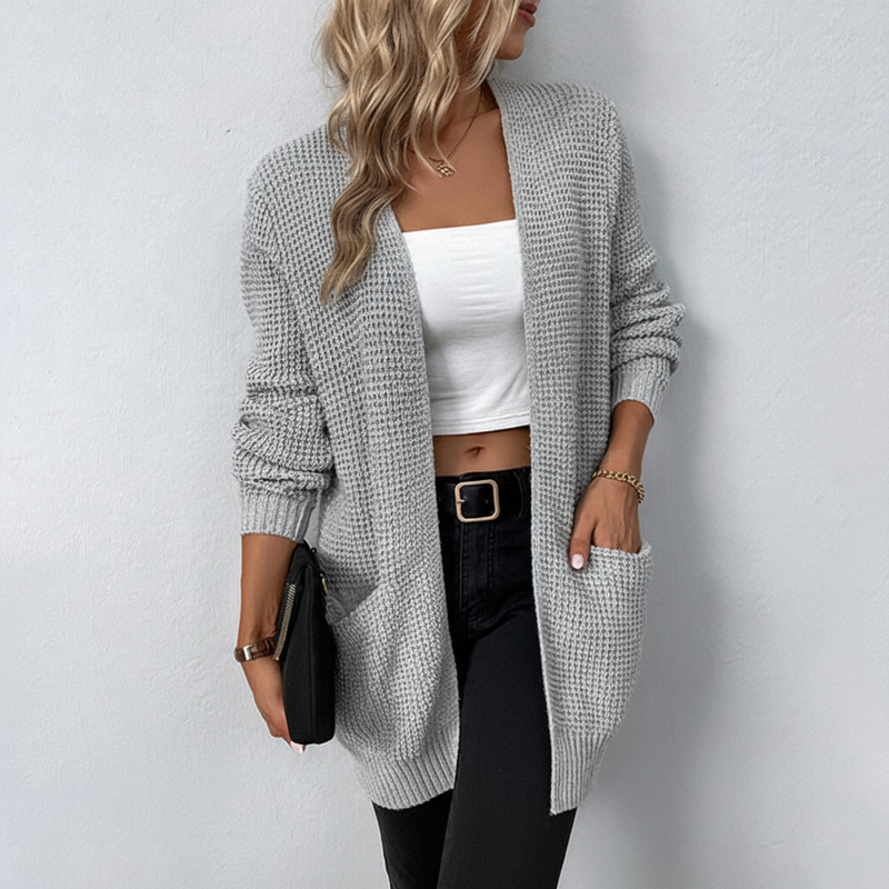 Lang Geschnittener Cardigan - Susanne