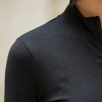 Langarmshirt Mit Halber Reißverschluss - Shelby