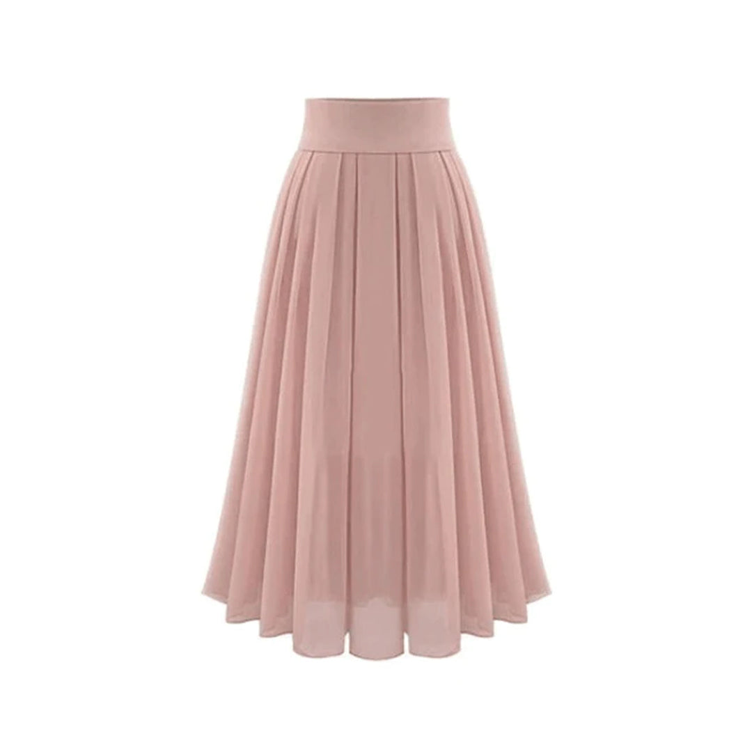 Trendy Pleated Maxi Skirt with High Waist – Mirella