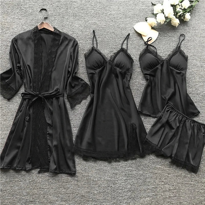Luxe Satin Nightgown Set - Aurora