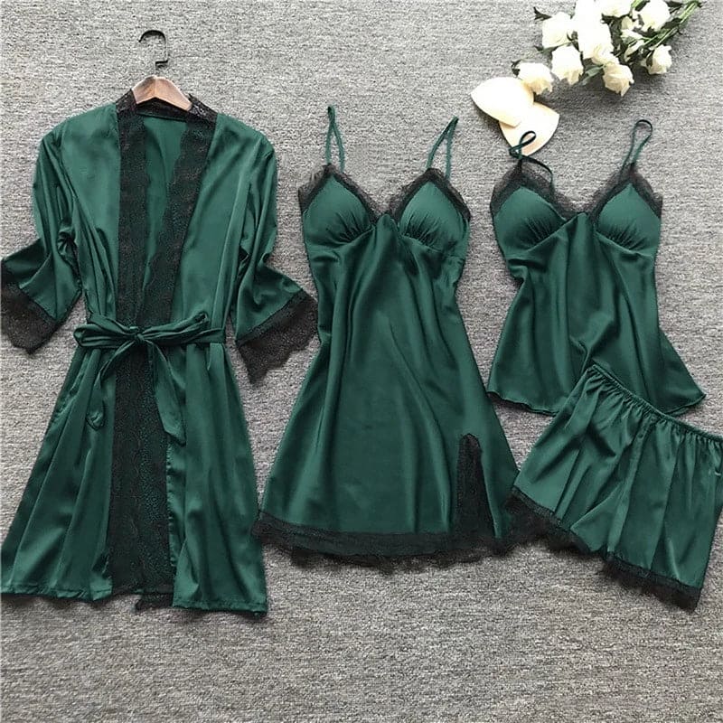 Luxe Satin Nightgown Set - Aurora