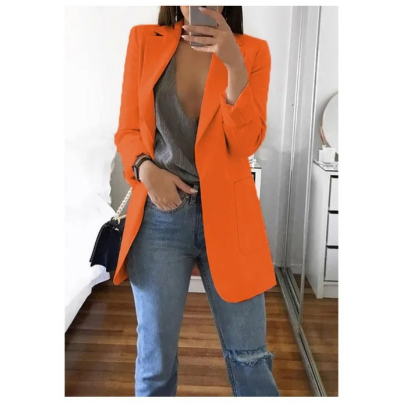 Trendy lang dameblazer - Valentina