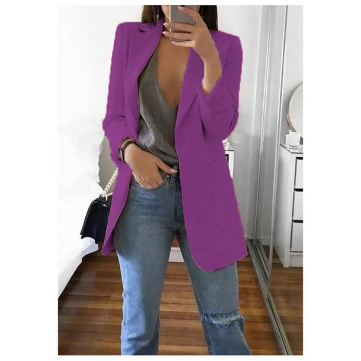 Trendy lang dameblazer - Valentina