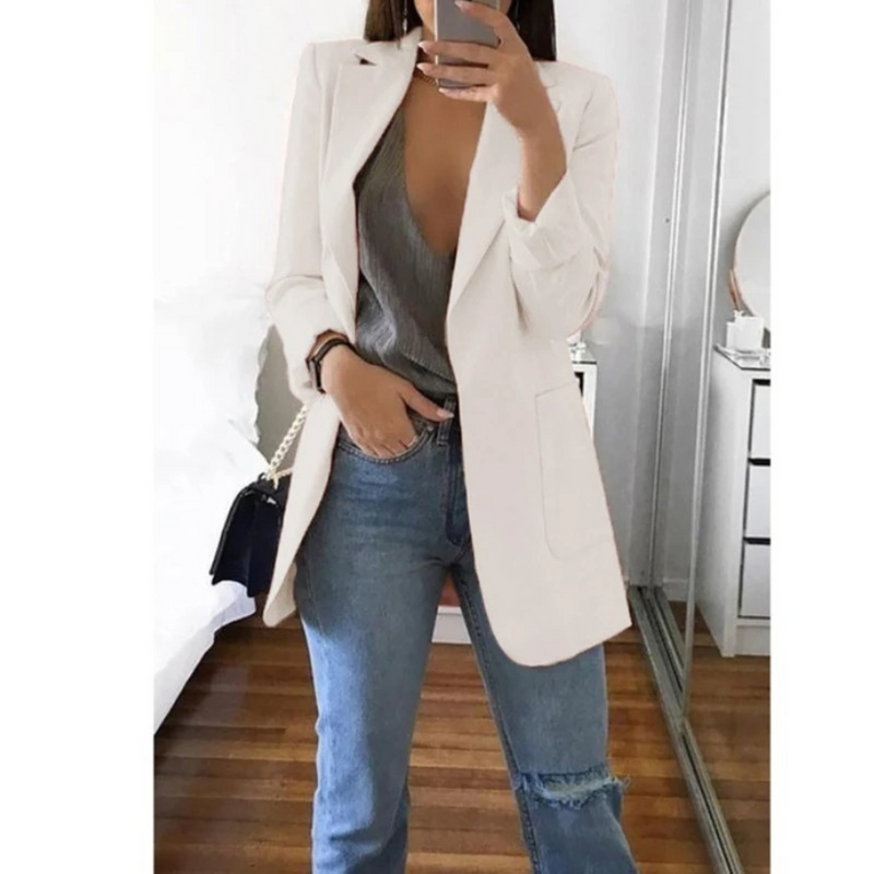 Trendy lang dameblazer - Valentina