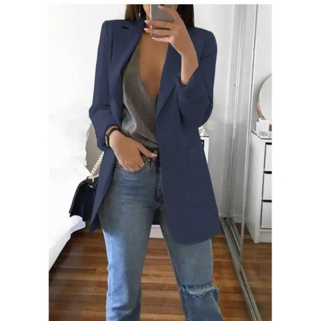 Trendy lang dameblazer - Valentina