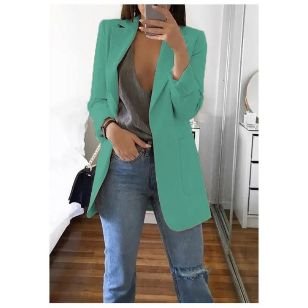 Trendy lang dameblazer - Valentina
