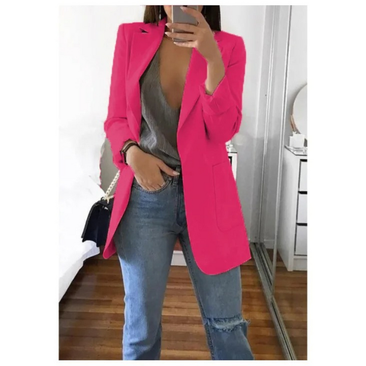 Trendy lang dameblazer - Valentina