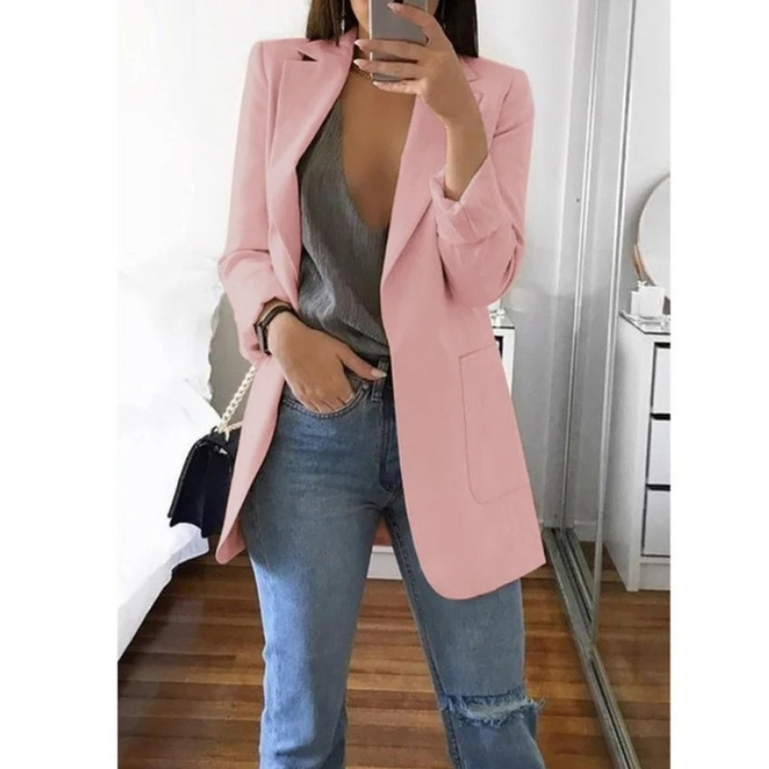 Trendy lang dameblazer - Valentina