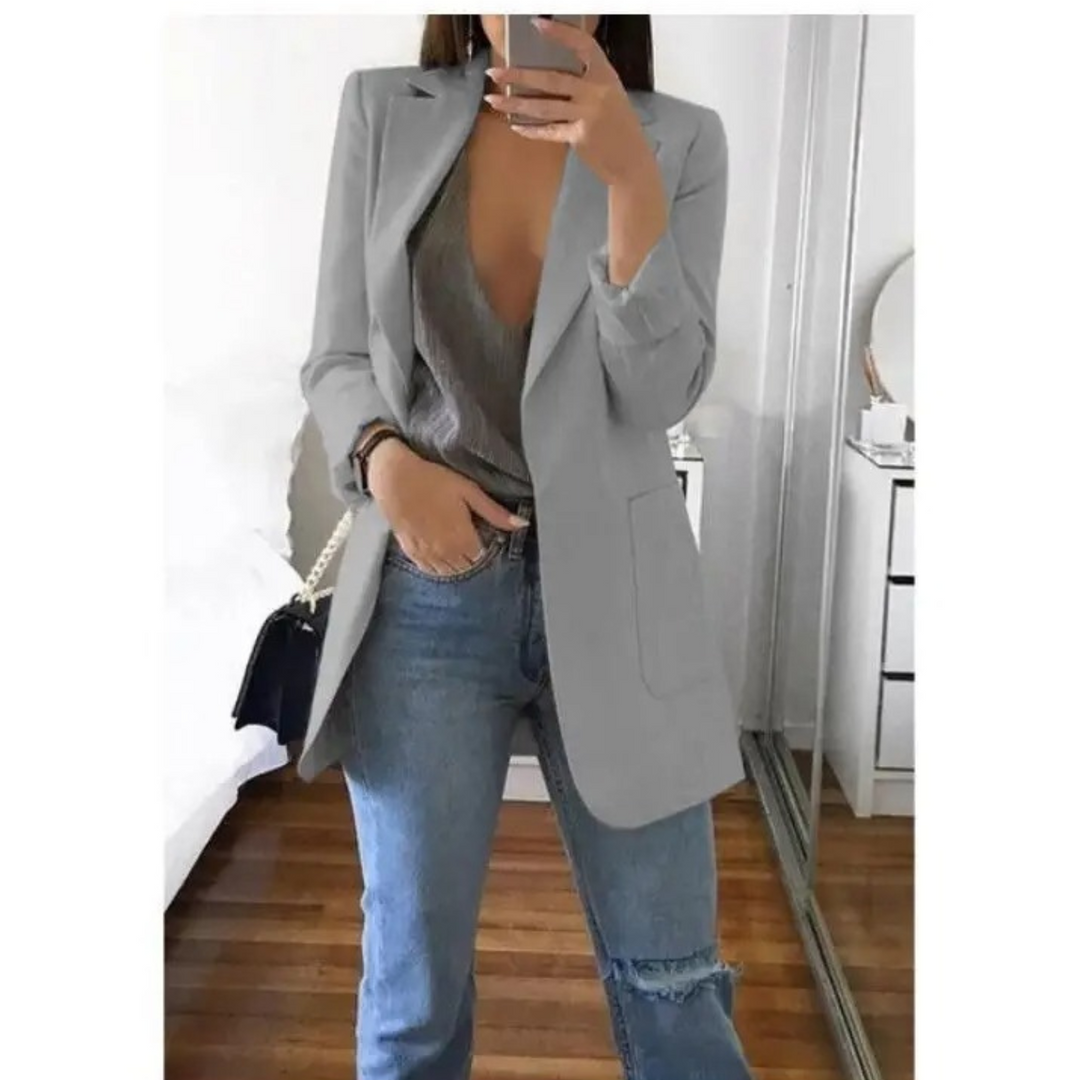 Trendy lang dameblazer - Valentina