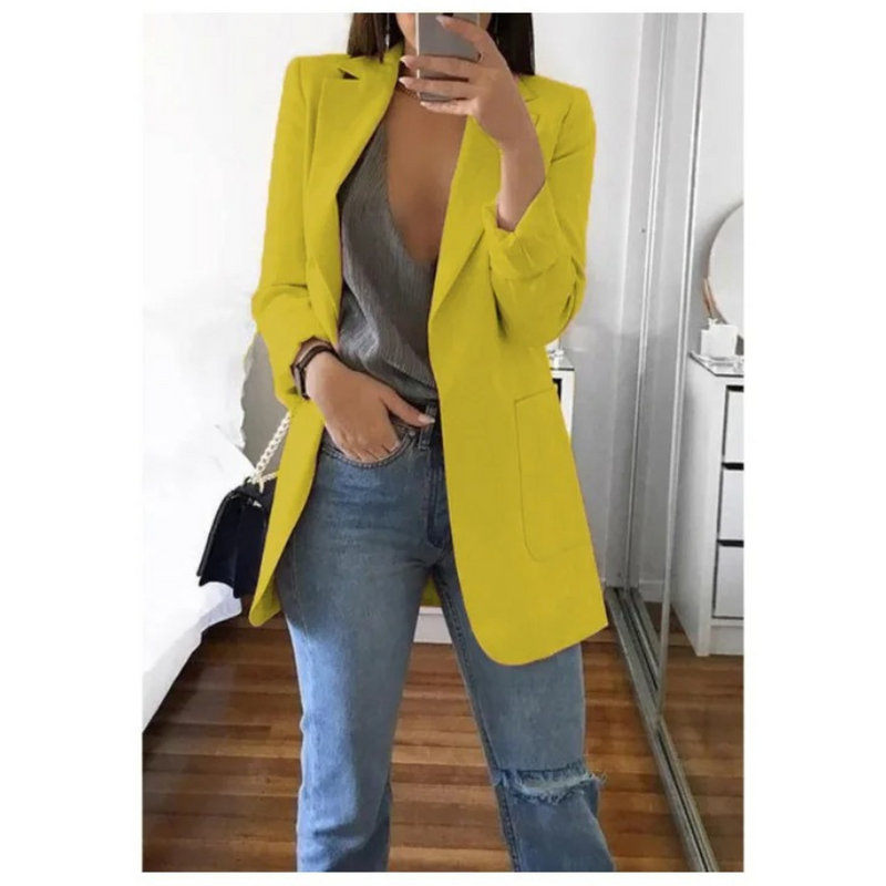 Trendy lang dameblazer - Valentina