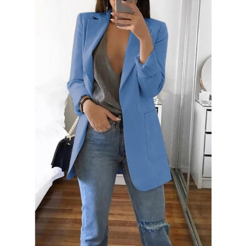 Trendy lang dameblazer - Valentina