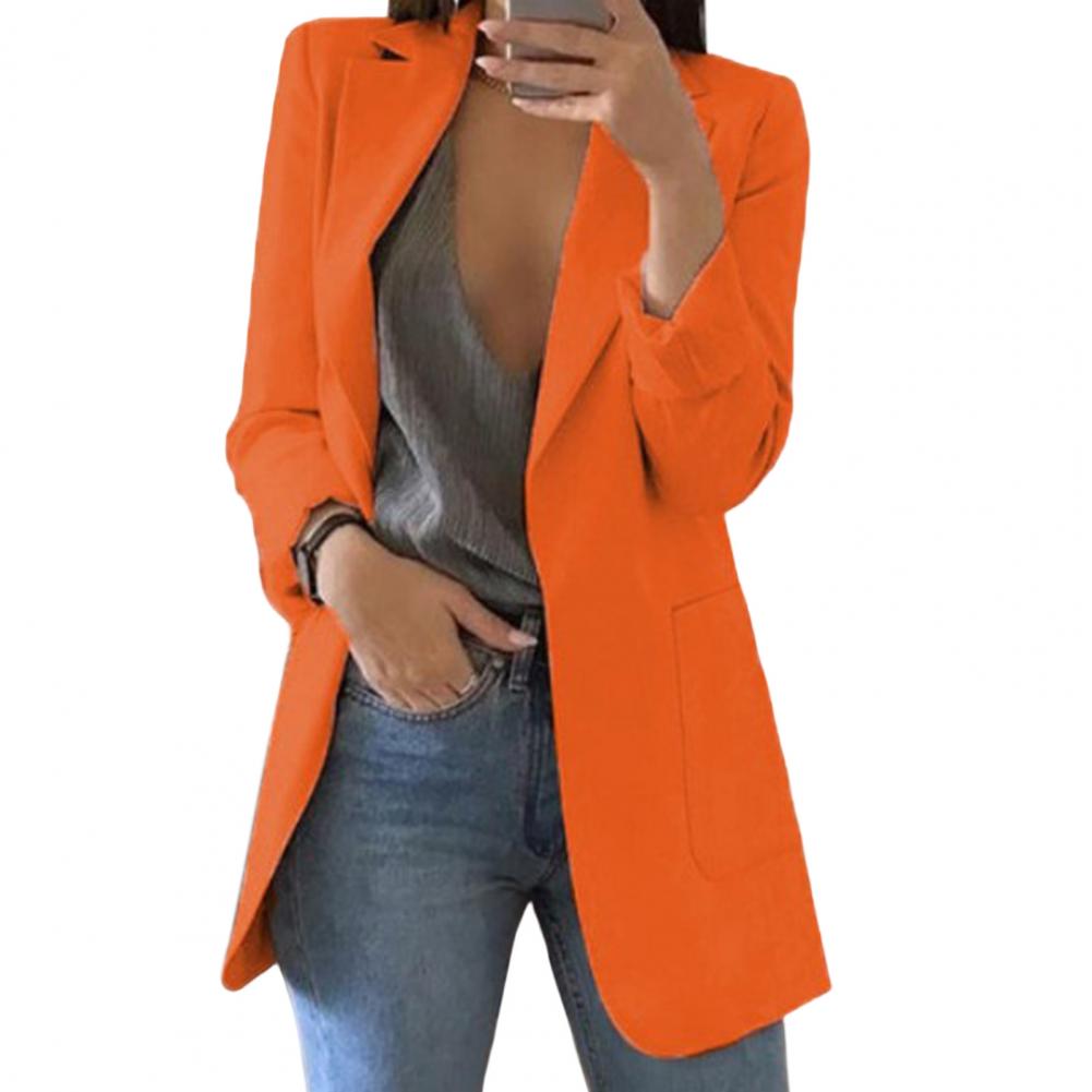 Autumn Women's Blazer – Marita in Pumpkin Orange