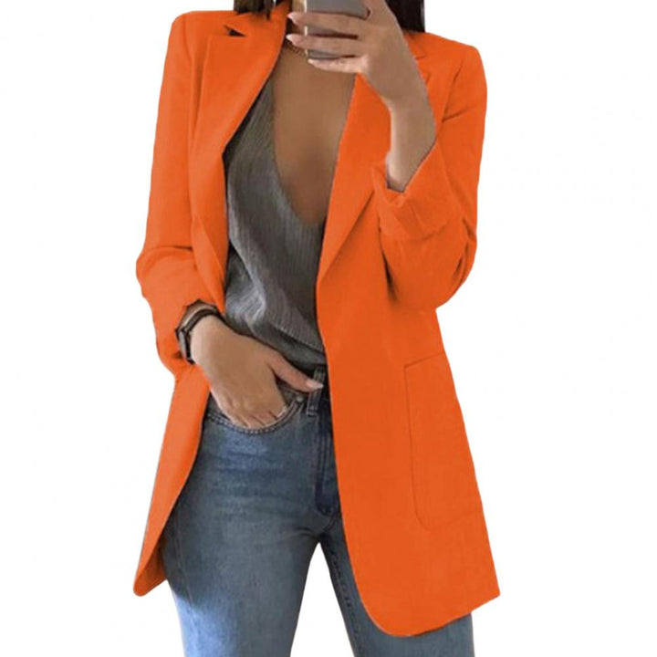 Autumn Women's Blazer – Marita in Pumpkin Orange