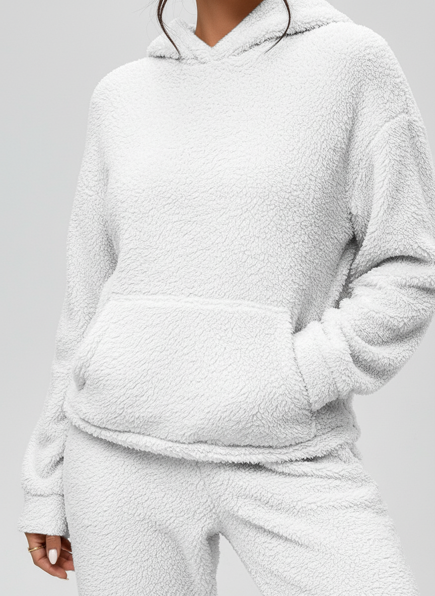 Langer Hoodie Mit Tasche -  Saskia