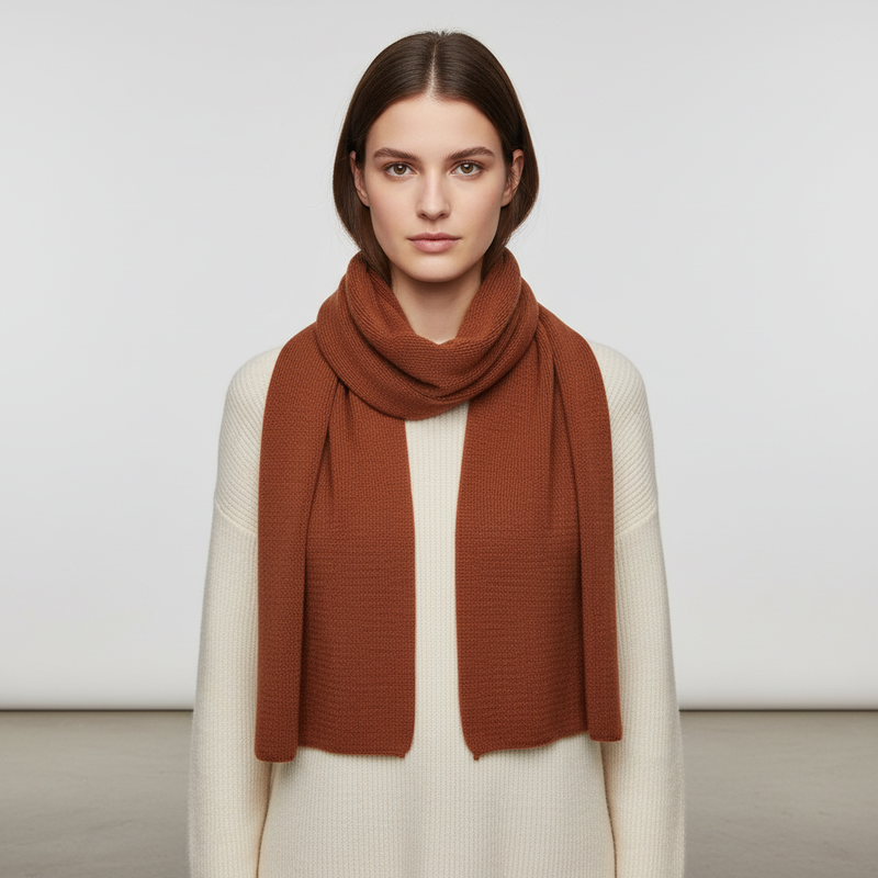 Langer Gestrickter Unisex Schal - CashmiLux