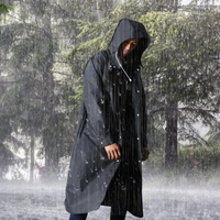 Long Waterproof Men's Raincoat with Hood – Titan