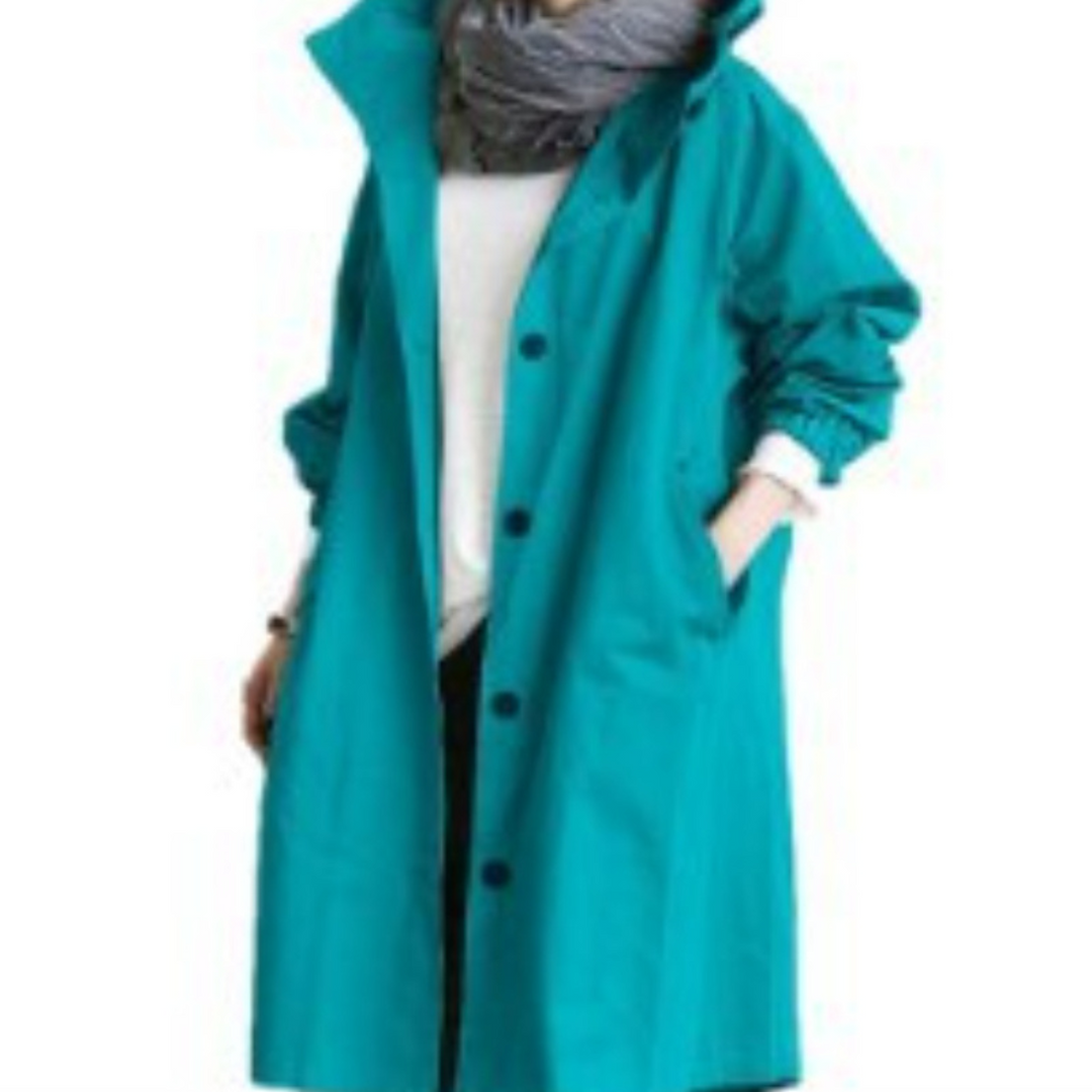 Long Women's Trench Coat with Hood - Isabelle